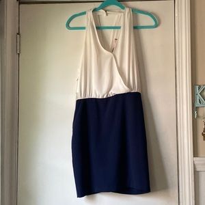 White and blue Dress